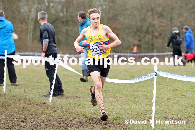 Mens under-17s, 2020 British Athletics Inter Counties Cross Country Champs., Prestwold Hall, Loughborough. Photo: David T. Hewitson/Sports for All Pics